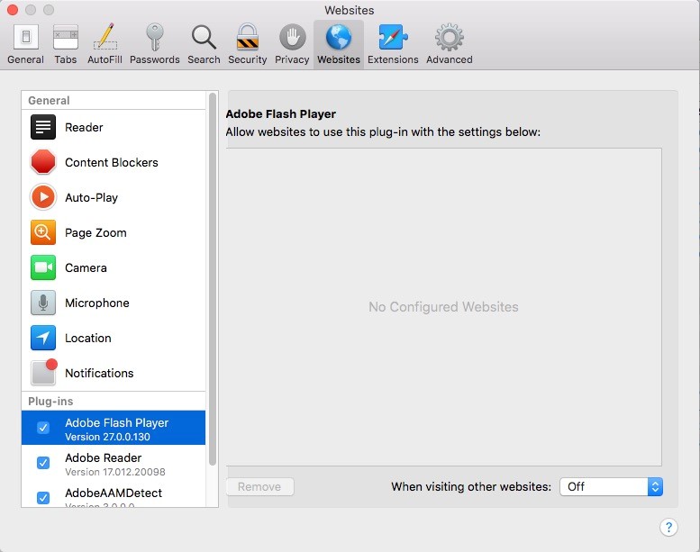 latest adobe flash version for mac
